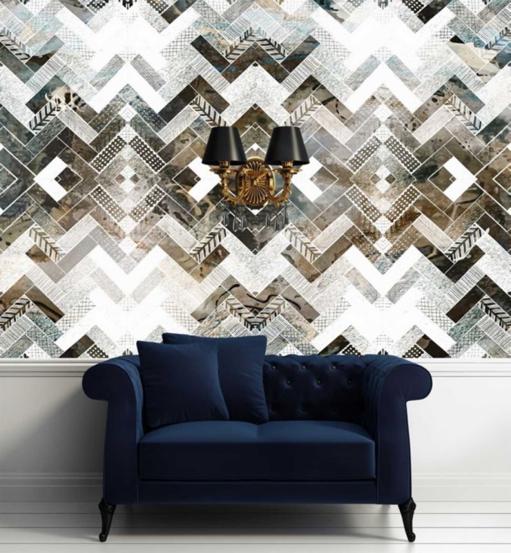 Fototapeta Feeby Geometryczny wzór w jodełkę  450x315 1 szt