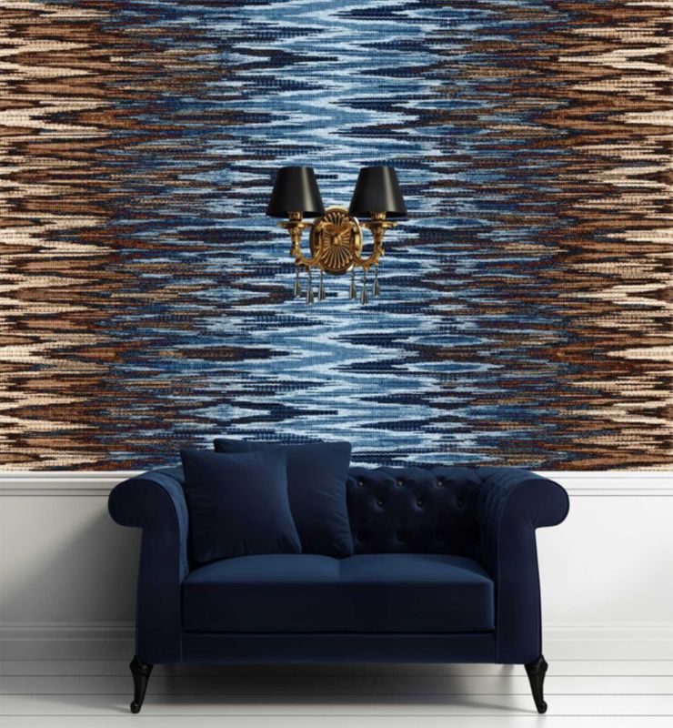 Fototapeta Feeby Gobelin abstrakcja niebiesko brązowa  150x105 1 szt