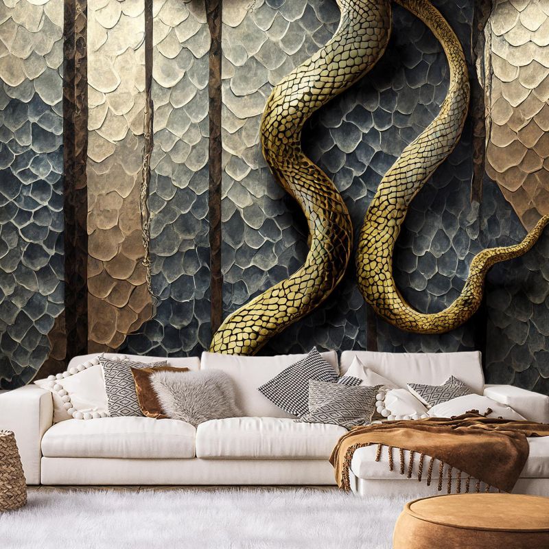 Fototapeta Feeby Gold Glamor Snake  450x315 1 szt
