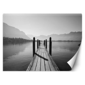 Fototapeta Feeby Jezioro góry we mgle krajobraz  400x280 1 szt