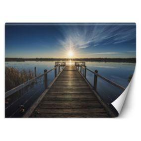 Fototapeta Feeby Jezioro o zachodzie słońca pomost  254x184 1 szt