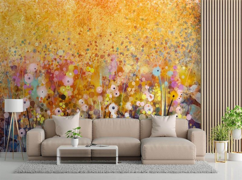 Fototapeta Feeby Łąka kwiaty kolorowa abstrakcja  100x70 1 szt