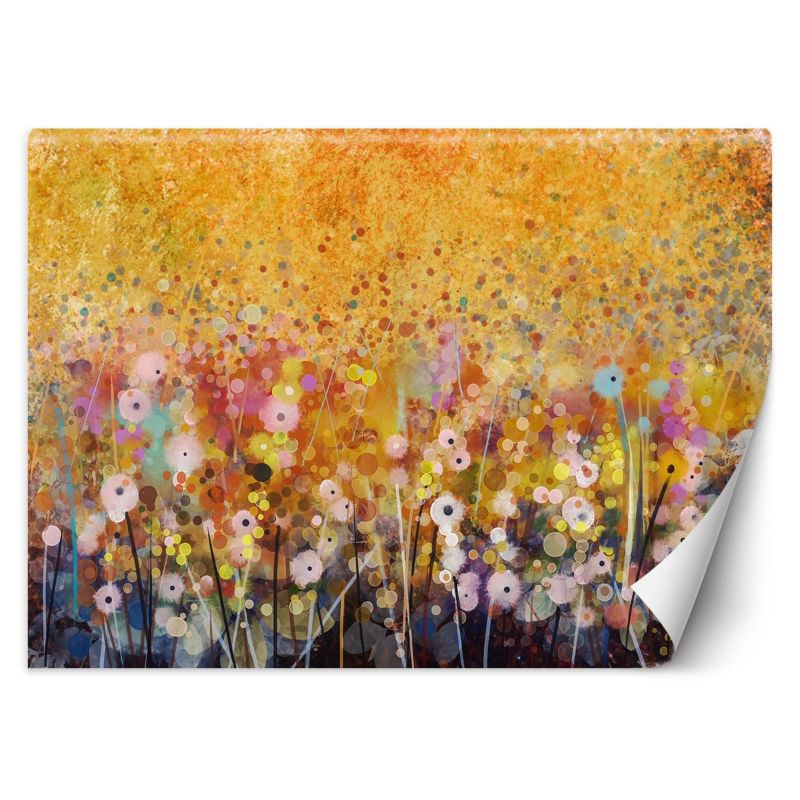 Fototapeta Feeby Łąka kwiaty kolorowa abstrakcja  200x140 1 szt