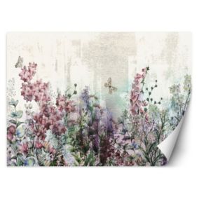 Fototapeta Feeby Łąka Kwiaty Rośliny Motyle  200x140 1 szt
