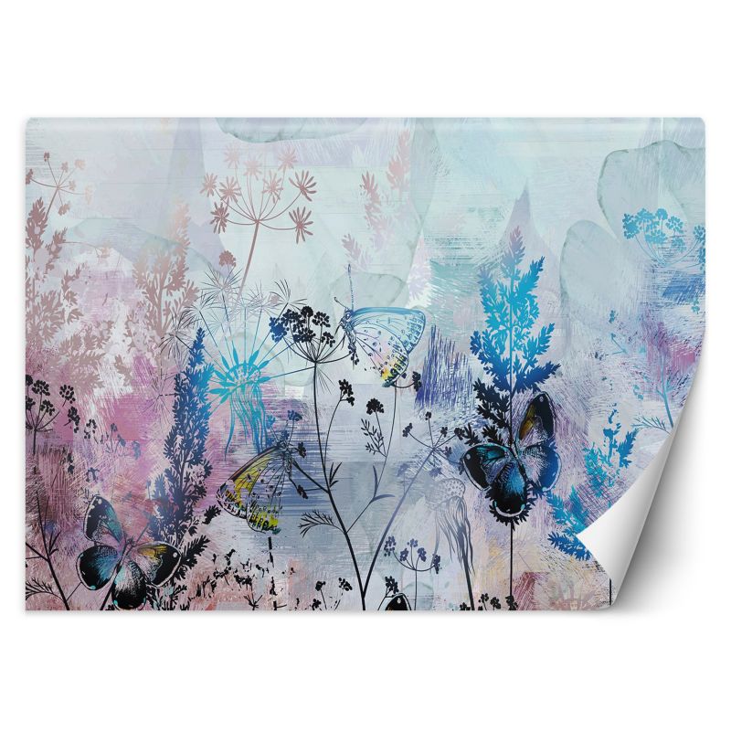 Fototapeta Feeby Łąka Motyle Kolorowe Kwiaty  200x140 1 szt