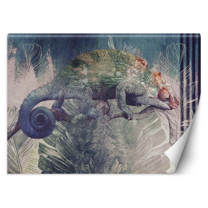 Fototapeta Feeby Kameleon na gałęzi w dżungla  400x280 1 szt