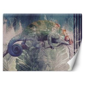 Fototapeta Feeby Kameleon na gałęzi w dżungla  400x280 1 szt