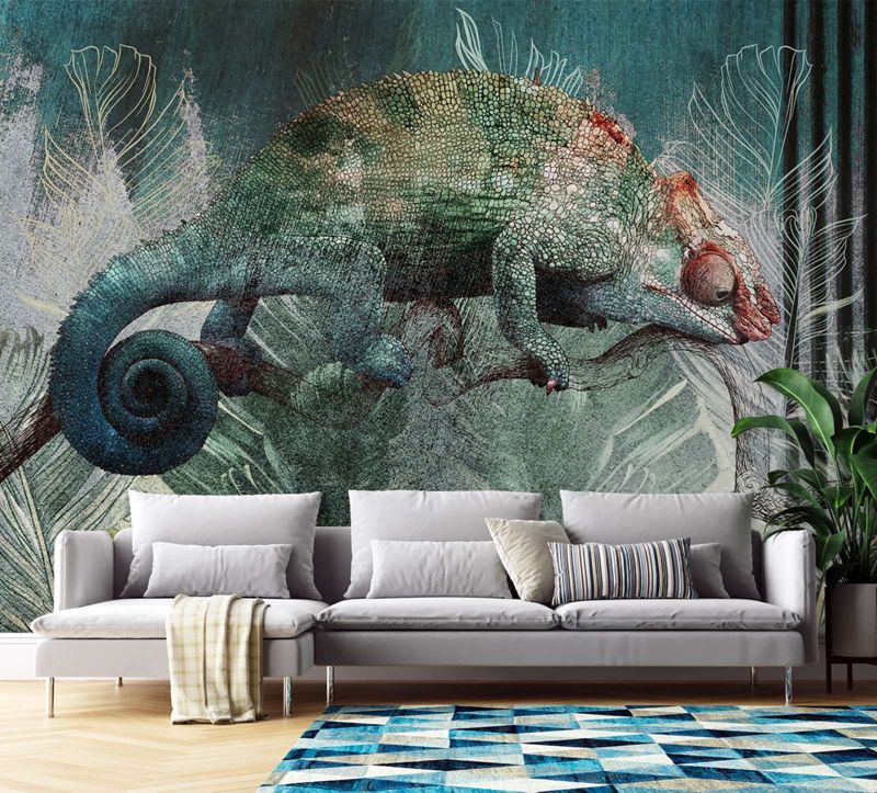 Fototapeta Feeby Kameleon tropikalny las natura  450x315 1 szt