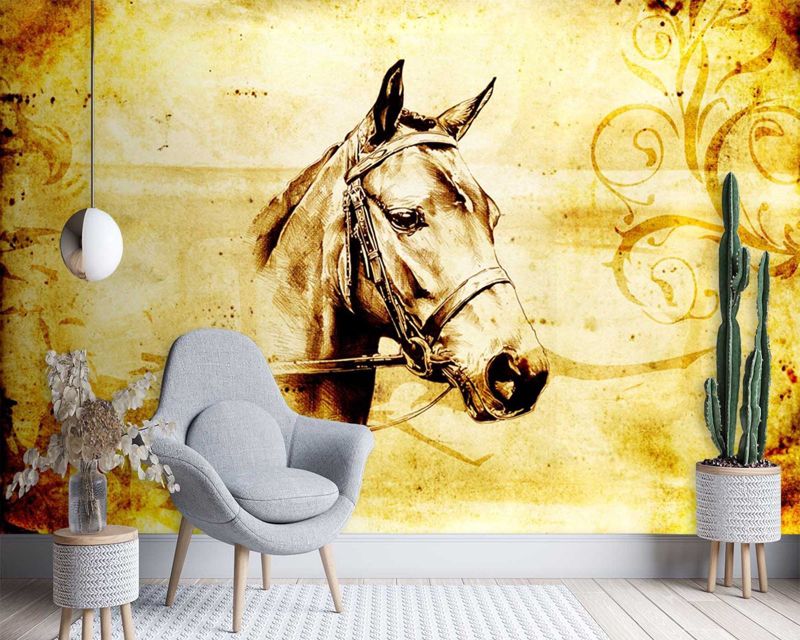Fototapeta Feeby Koń vintage  350x245 1 szt
