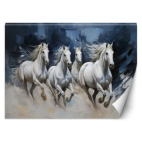 Fototapeta Feeby Koń zwierzęta Biały  200x140 1 szt
