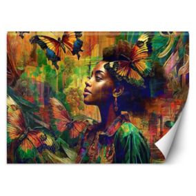 Fototapeta Feeby Kobieta Motyle Abstrakcja  200x140 1 szt
