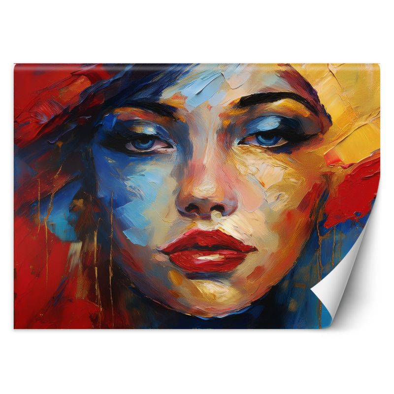 Fototapeta Feeby Kobieta Twarz Kolorowy  350x245 1 szt