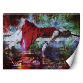 Fototapeta Feeby Kobieta w czerwonej sukience abstrakcja  250x175 1 szt