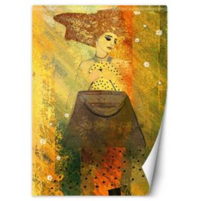 Fototapeta Feeby Kobieta w złocie akwarela  200x280 1 szt
