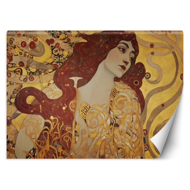 Fototapeta Feeby Kobieta z długimi włosami - G. Klimt  200x140 1 szt