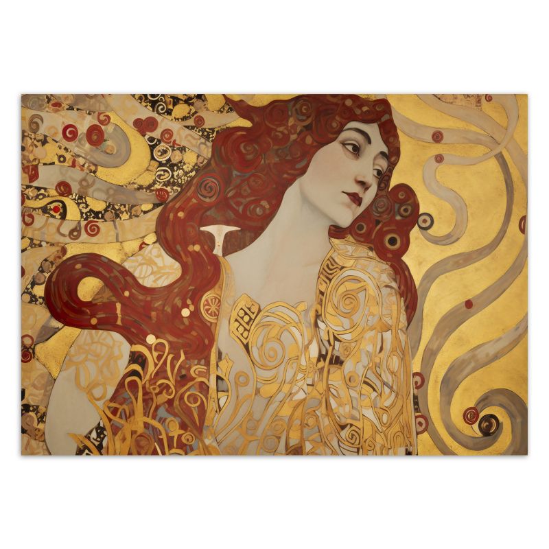 Fototapeta Feeby Kobieta z długimi włosami - G. Klimt  200x140 1 szt