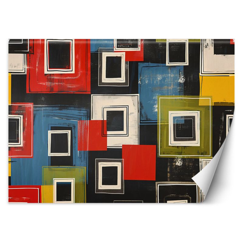 Fototapeta Feeby Kolorowa abstrakcja retro  200x140 1 szt