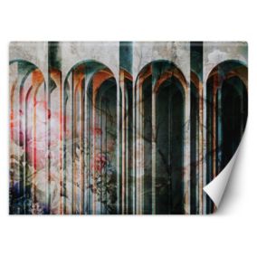 Fototapeta Feeby Kolorowe Kwiaty Kolumny  350x245 1 szt