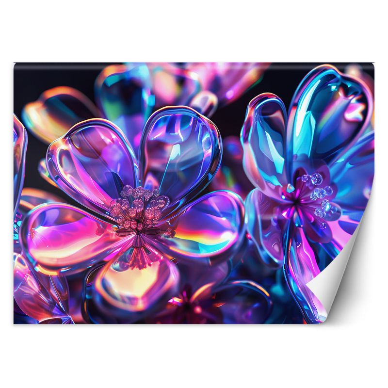 Fototapeta Feeby Kolorowe szklane kwiaty - bukiet  150x105 1 szt