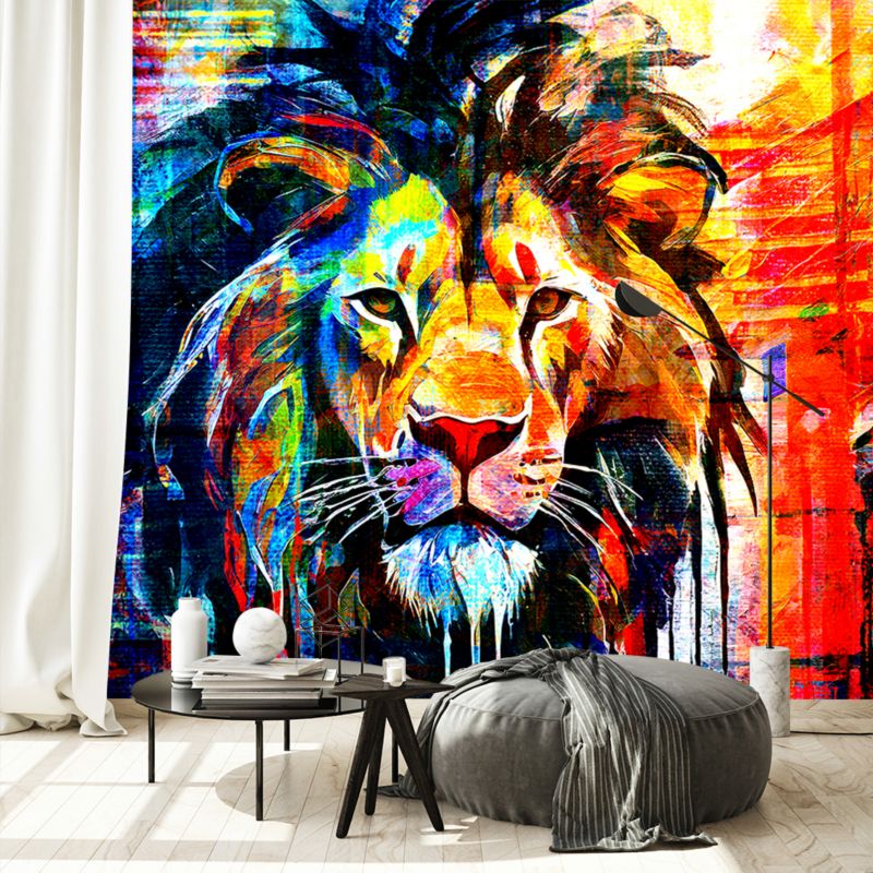 Fototapeta Feeby Kolorowy Lew Abstrakcja  350x245 1 szt