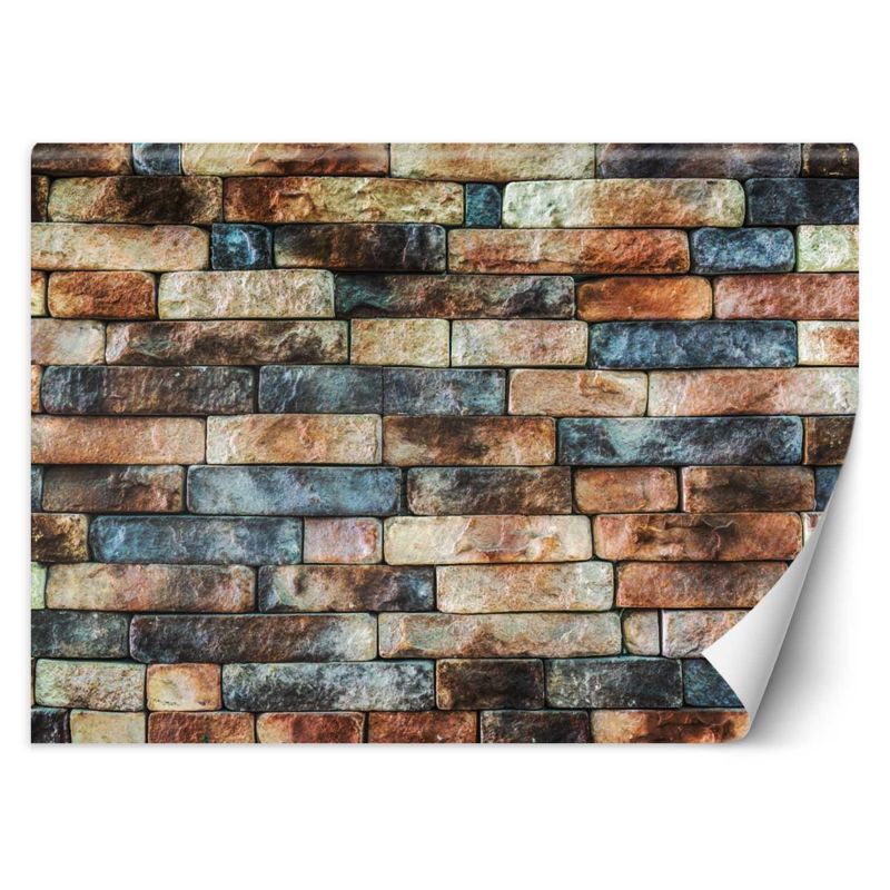 Fototapeta Feeby Kolorowy mur z piaskowca  200x140 1 szt