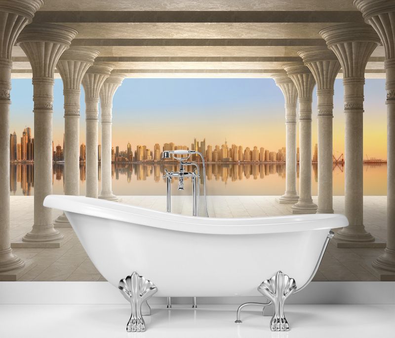 Fototapeta Feeby Kolumnada z widokiem na miasto  250x175 1 szt
