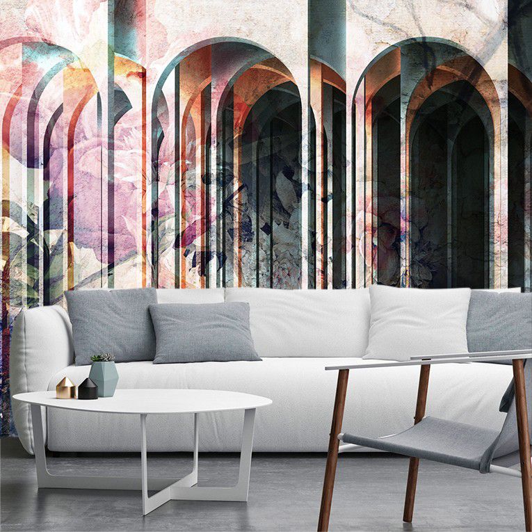 Fototapeta Feeby Kolumny kolorowe kwiaty  400x280 1 szt