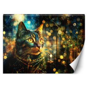 Fototapeta Feeby Kot na abstrakcyjnym tle  200x140 1 szt