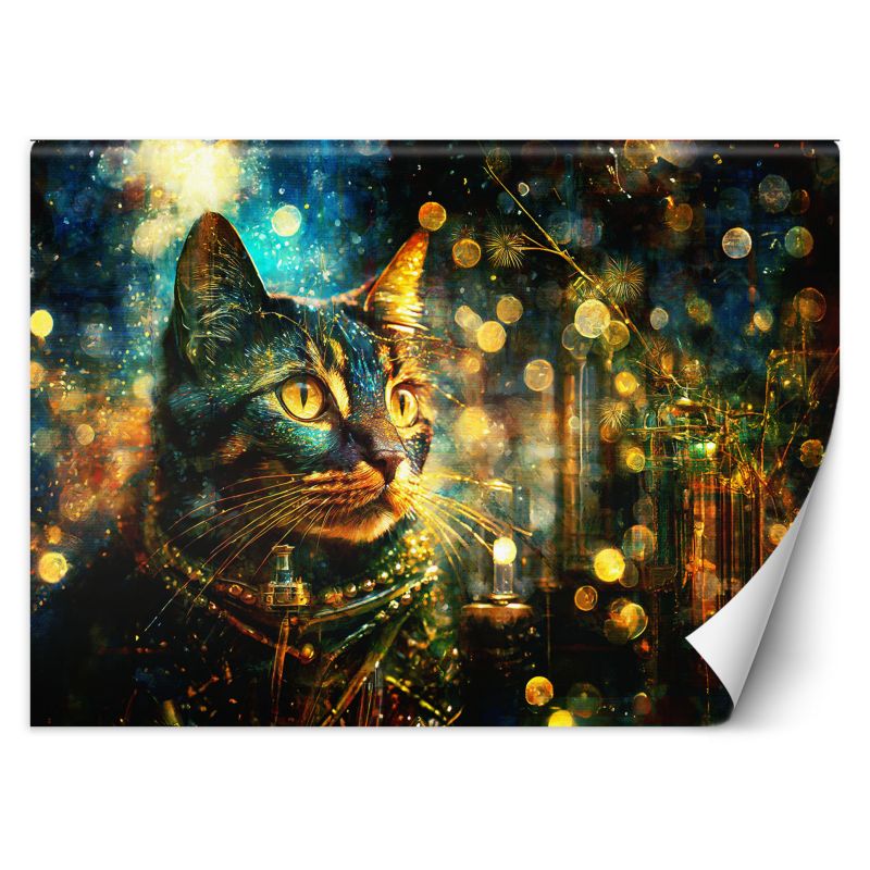 Fototapeta Feeby Kot na abstrakcyjnym tle  350x245 1 szt