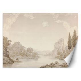 Fototapeta Feeby Krajobraz Rzeka Sepia  350x245 1 szt