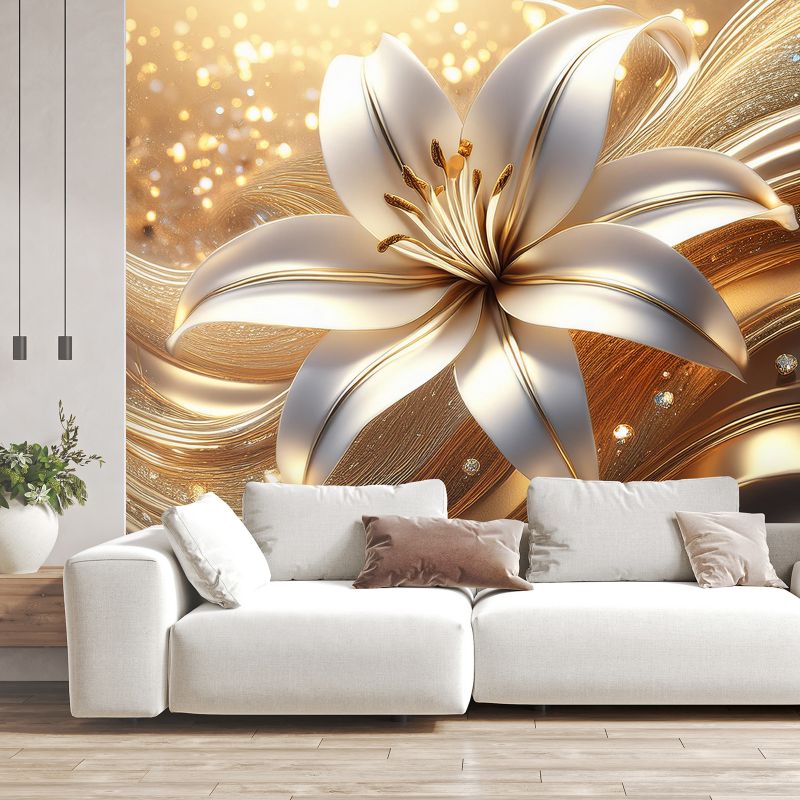 Fototapeta Feeby Kwiat, glamour, złoty  400x280 1 szt