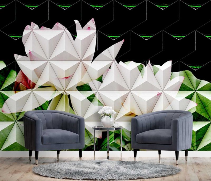 Fototapeta Feeby Kwiat lotosu geometryczny  100x70 1 szt