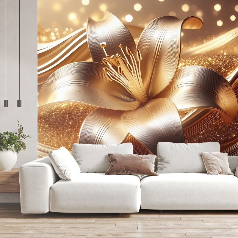 Fototapeta Feeby Kwiat, złoty blask  450x315 1 szt
