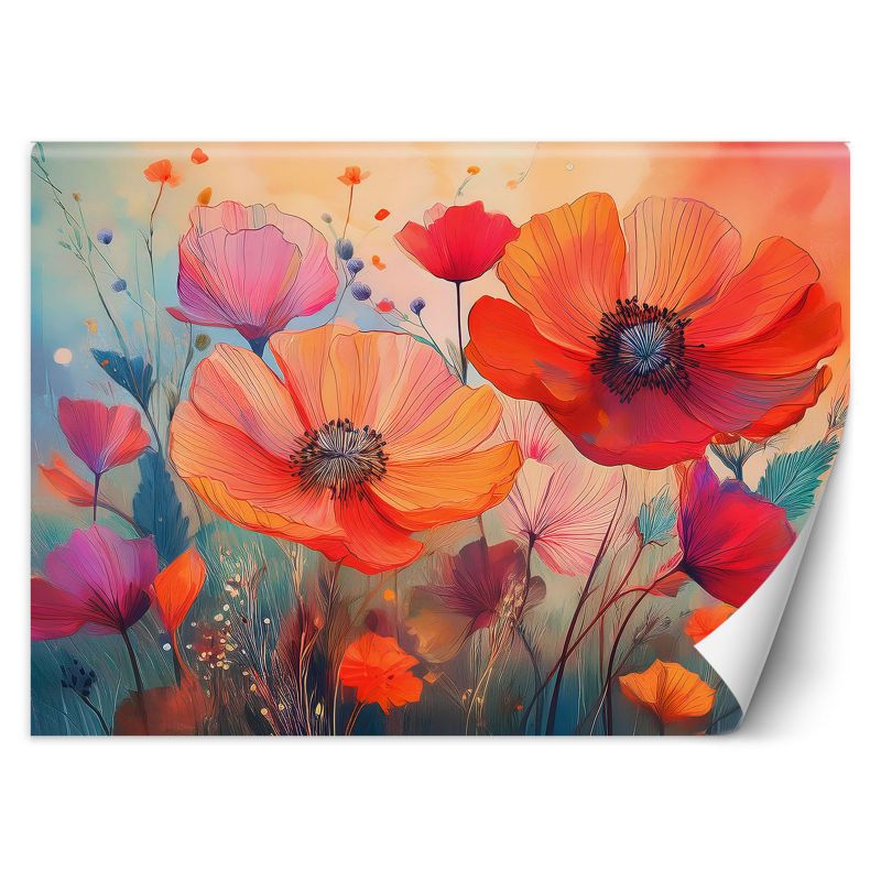 Fototapeta Feeby Kwiaty Botanika Maki Abstrakcja  350x245 1 szt