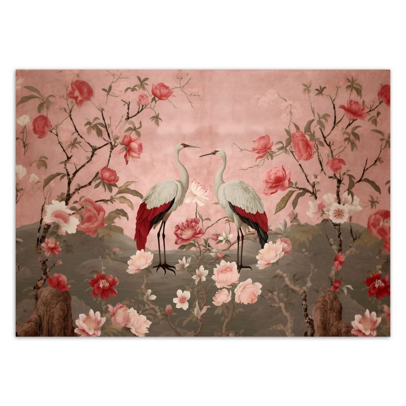 Fototapeta Feeby Kwiaty i ptaki Chinoiserie  300x210 1 szt