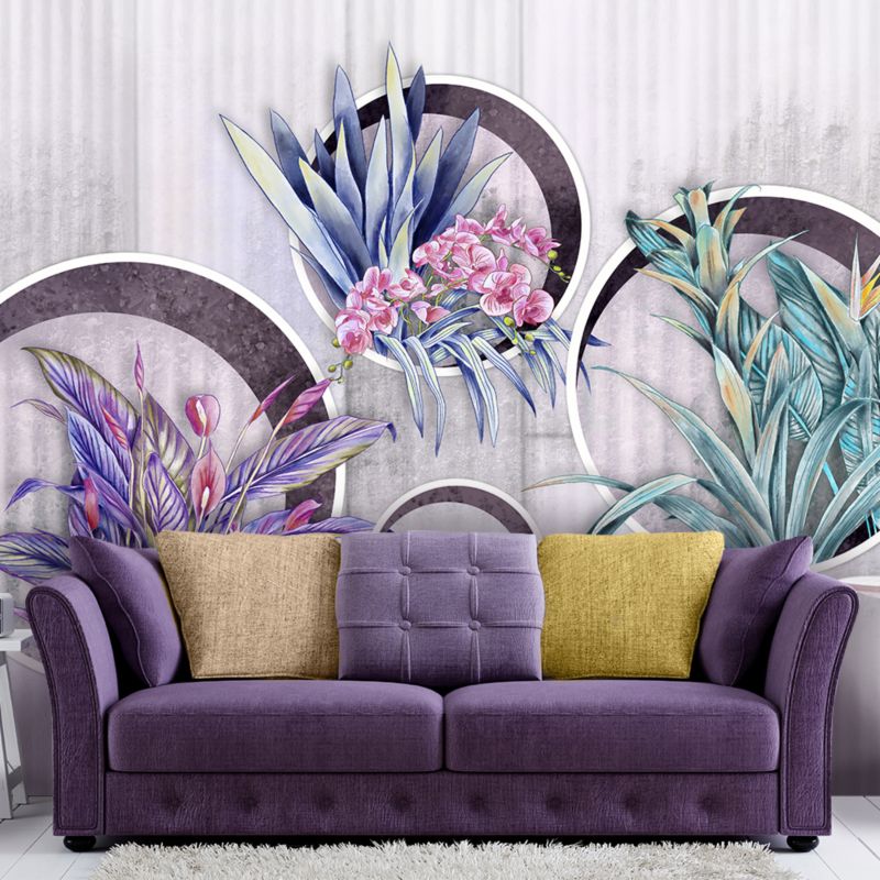 Fototapeta Feeby Kwiaty kolo abstrakcja  100x70 1 szt