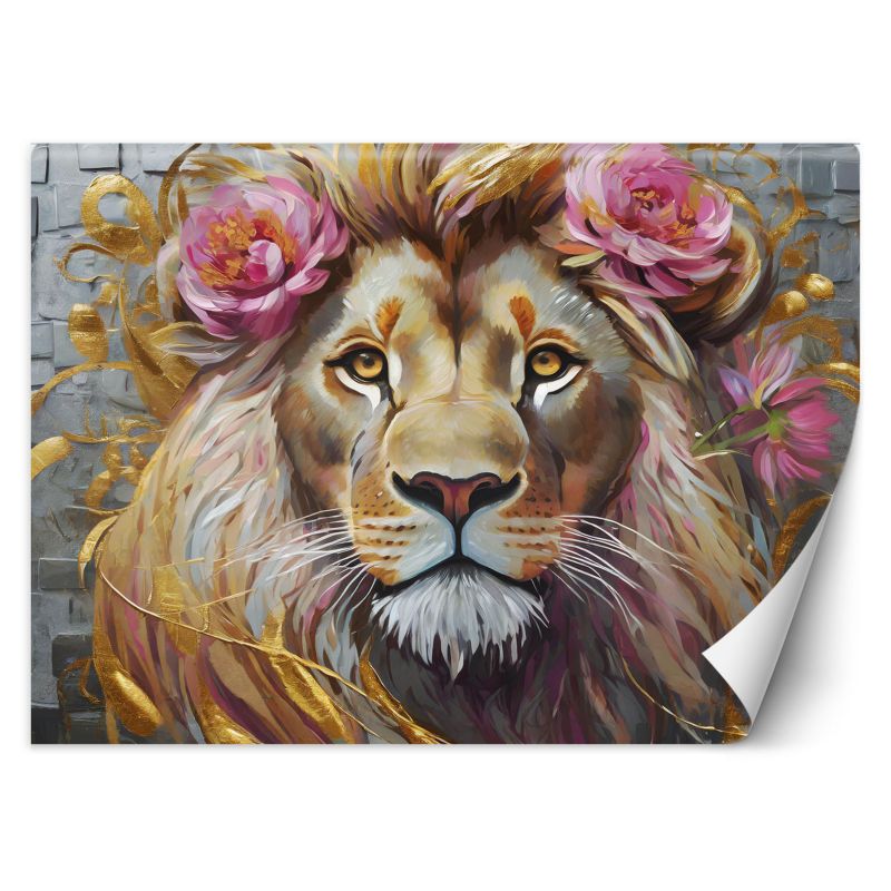 Fototapeta Feeby Kwiaty Lwa Zwierzęta  150x105 1 szt