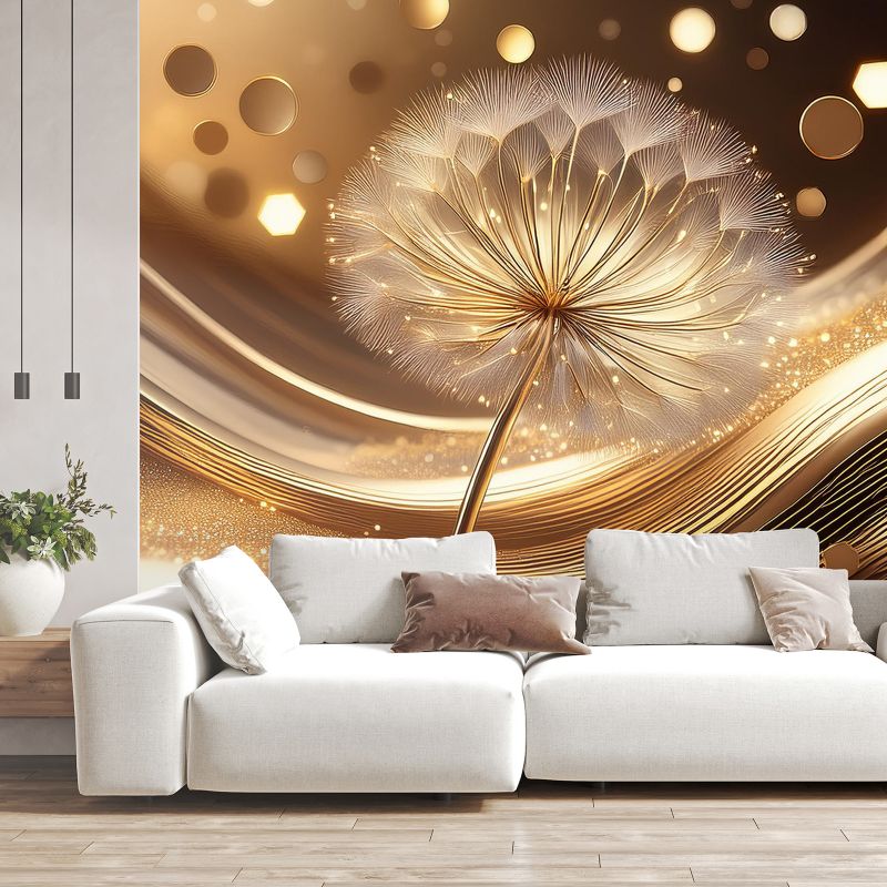 Fototapeta Feeby Kwiaty, zegar z mniszka lekarskiego, glamour  150x105 1 szt