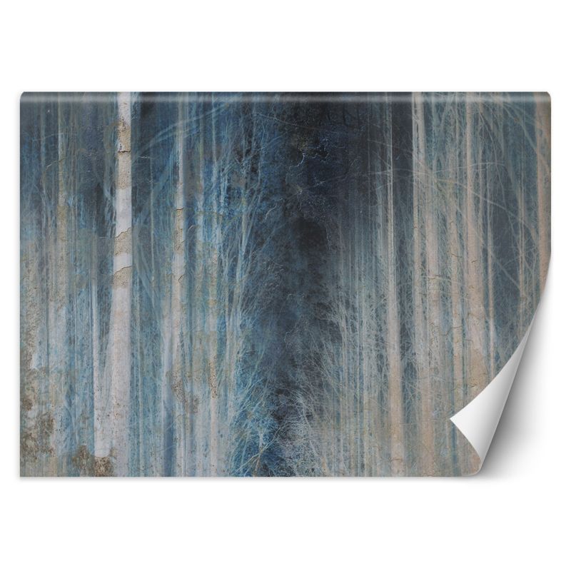 Fototapeta Feeby Las Niebieski Drzewa  350x245 1 szt