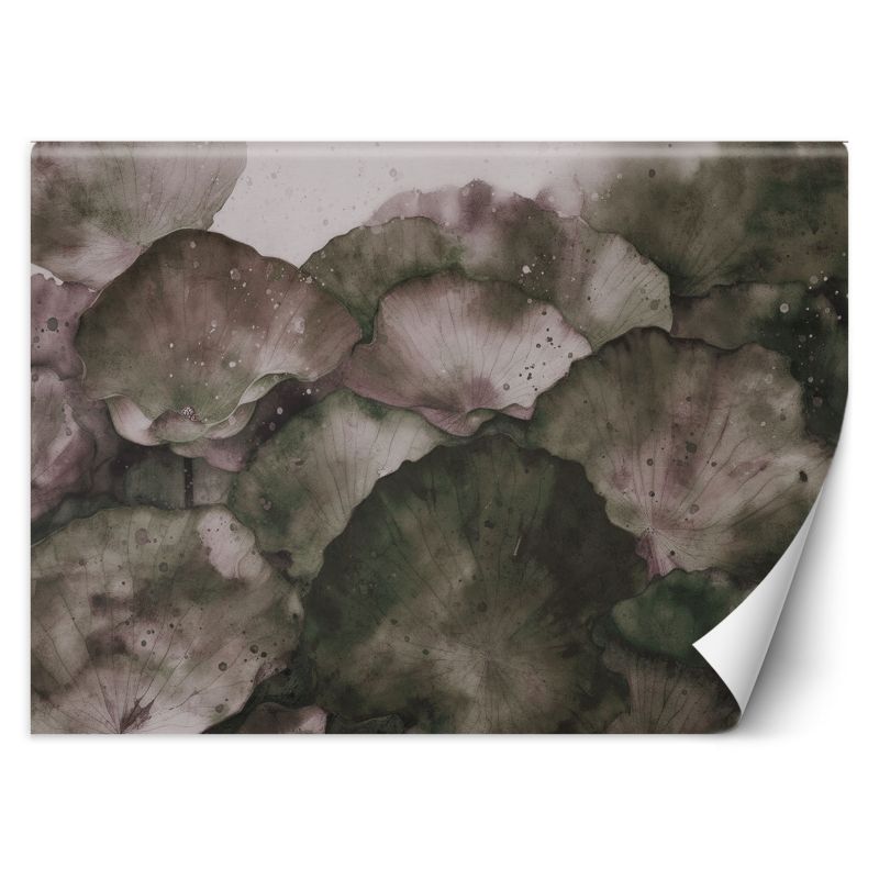 Fototapeta Feeby Liście lotosu akwarela  150x105 1 szt