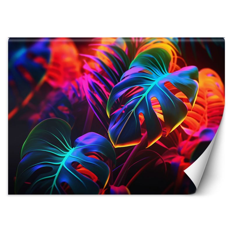 Fototapeta Feeby Liście monstera w neonowych barwach  400x280 1 szt
