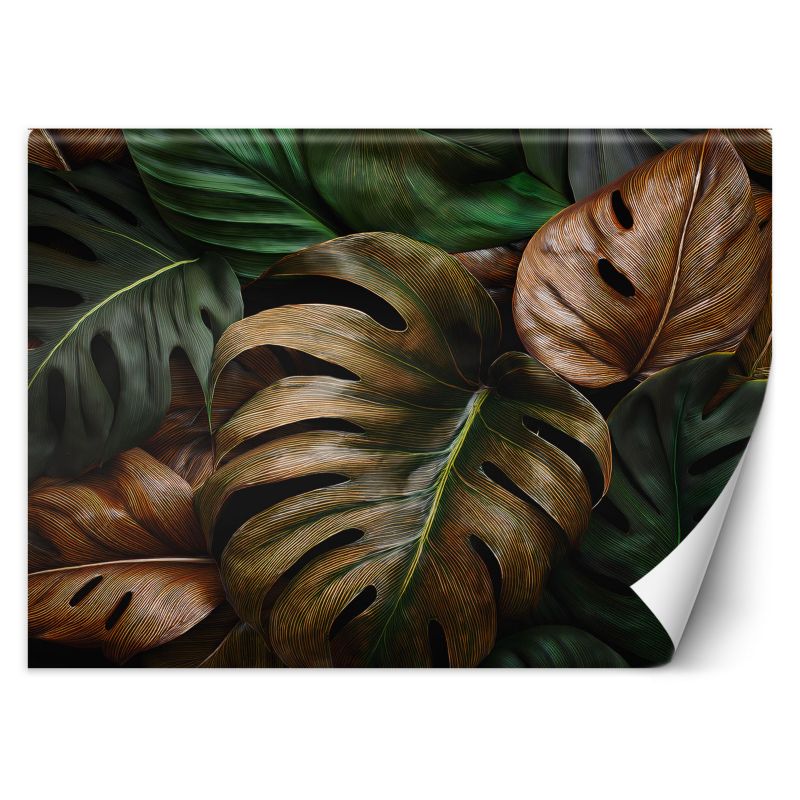 Fototapeta Feeby Liście Monstery W Naturalnych Kolorach  300x210 1 szt