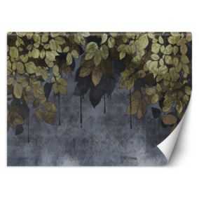 Fototapeta Feeby Liście na betonowym tle  100x70 1 szt