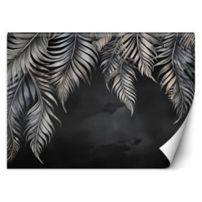 Fototapeta Feeby Liście tropikalne szare  400x280 1 szt