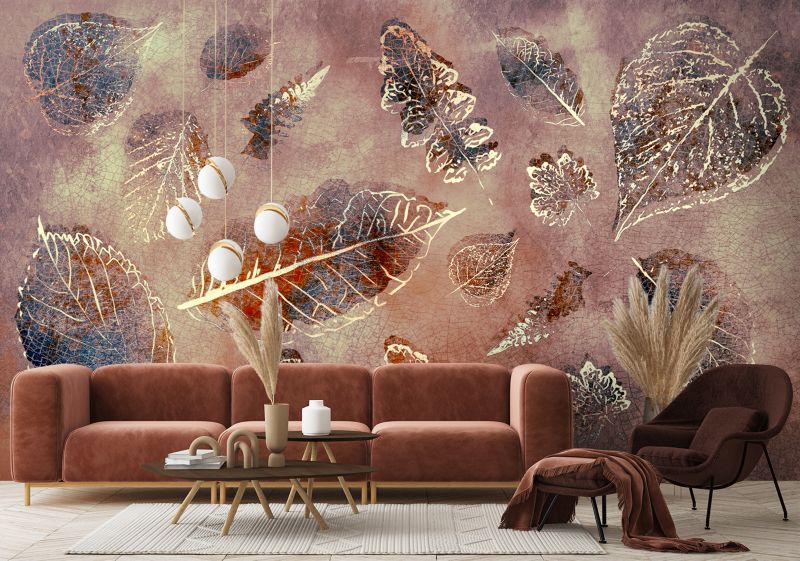 Fototapeta Feeby Liście w stylu retro  100x70 1 szt