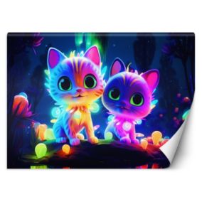 Fototapeta Feeby Śliczne koty neonowe  100x70 1 szt