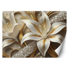 Fototapeta Feeby Lilie glamour złoty  400x280 1 szt