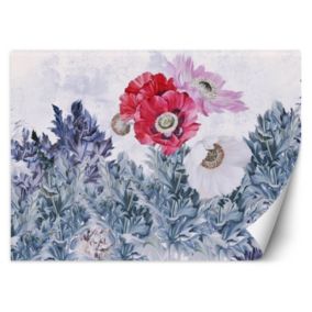 Fototapeta Feeby Maki kwiaty pastelowa kompozycja  350x245 1 szt