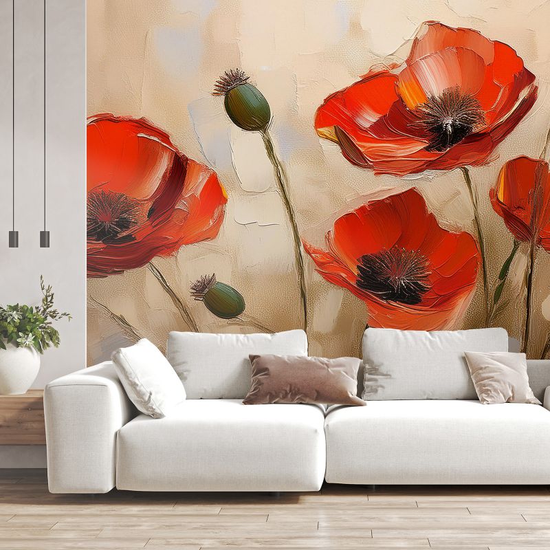 Fototapeta Feeby Malowane maki  350x245 1 szt