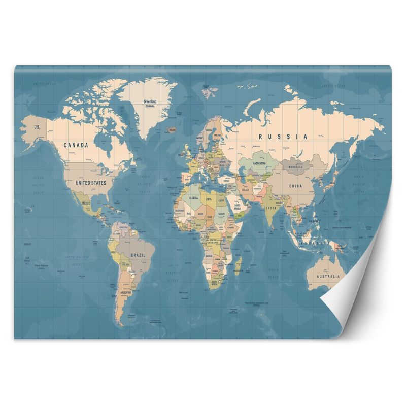 Fototapeta Feeby Mapa polityczna świata  150x105 1 szt